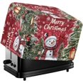 thumbnail image 1 of Christmas Toaster Cover Stain Resistant Dust Cover Cartoon Snowman Toaster Cover Fit 2 Slice Toaster Lightweight Kitchen Appliance Cover with Top Handle, 1 of 7