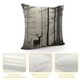 thumbnail image 4 of COMIO Deer Throw Pillow Cover Patio Furniture Misty Forest Decorative Cushion Cases Home Décor for Couch Bed Sofa, 4 of 5