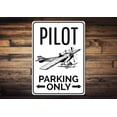 thumbnail image 1 of Pilot Parking Novelty Decor, Metal Wall Sign - 10x14 Inches, 1 of 4