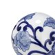 thumbnail image 2 of Set de bolas decorativas de porcelana Benzara, 10 cm, diseño floral, 6 esferas, 2 of 5