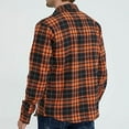 thumbnail image 5 of SSLR Flannel Shirts for Men, Long Sleeve Button Down Shirt Lightweight Plaid Brushed Casual, 5 of 9