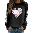 thumbnail image 1 of HUITKMM Chandails d'Automne pour Femmes Chandail à Manches Longues Col Rond Imprimé Football Chandail Décontracté pour Usage Quotidien et Activités Sportives Chemise Athlétique Douce et Confortable, 1 of 5