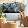 thumbnail image 5 of Ambesonne Abstract Mountains Throw Pillow Cover 2 Pack, Dreamy Night, 24", Night Blue and Coconut, 5 of 7