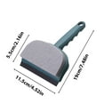 thumbnail image 3 of Double-Sided Cleaning Squeegee Wiper with Sponge Compartment, Glass and Tile Scrubber for Bathtub, Car Windshield, Mirrors - 19 x 11.5 x 5.5cm, 3 of 4