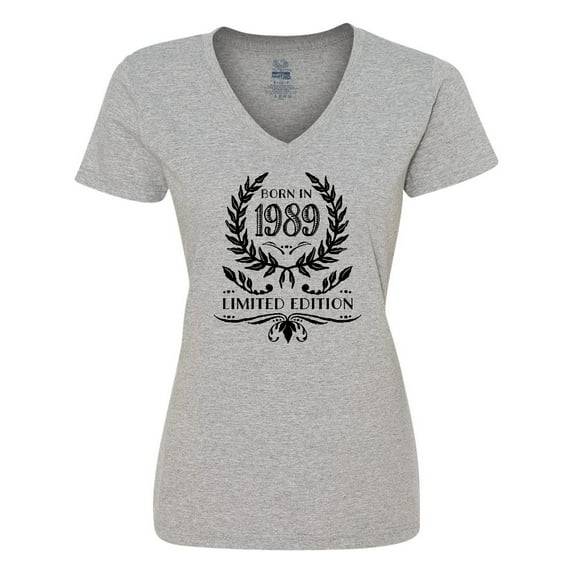 Inktastic Born in 1989 Limited Edition Women's V-Neck T-Shirt