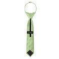 thumbnail image 4 of Jacob Alexander Boy's 11" Pretied Ready Made Solid Color Zipper Tie - Honeydew, 4 of 7