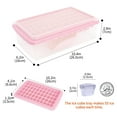thumbnail image 3 of Ice Cube Tray with Lid and Bin for Freezer, Easy Release 55 Nugget Ice Tray with Cover, Storage Container, Scoop. Perfect Small Ice Cube Maker Tray & Mold. Flexable Durable Plastic, BPA Free, 3 of 6