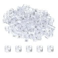 thumbnail image 1 of Uxcell 100-Pack Marcadores de Perchas para Ropa, Clips de Tamaño de Plástico M Codificados por Color para Prendas que se Ajustan a Varillas de 3mm-5mm [Transparente], 1 of 6