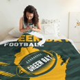 thumbnail image 2 of Green Bay Football Sherpa Blanket for Football Fans Gifts,City Soft Flannel Blankets,Double Layer Fabric Warm Blankets 60" X 50", 2 of 6