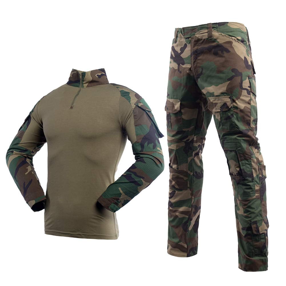 Airsoft Shirts Multicam Pants Tactical Gear for Men Camo BDU Uniform