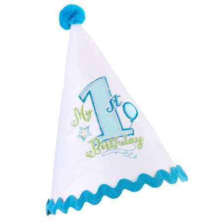 First Birthday Party Hat Blue Walmart Com