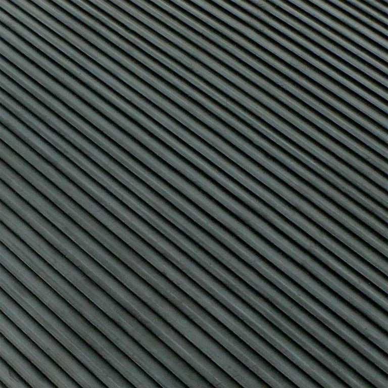 Rubber-Cal Ramp-Cleat Non-Slip Outdoor Rubber Mats - 1/8 in x 3