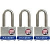 Master Lock 1-9/16" Laminated Steel Padlock, 3-Pack