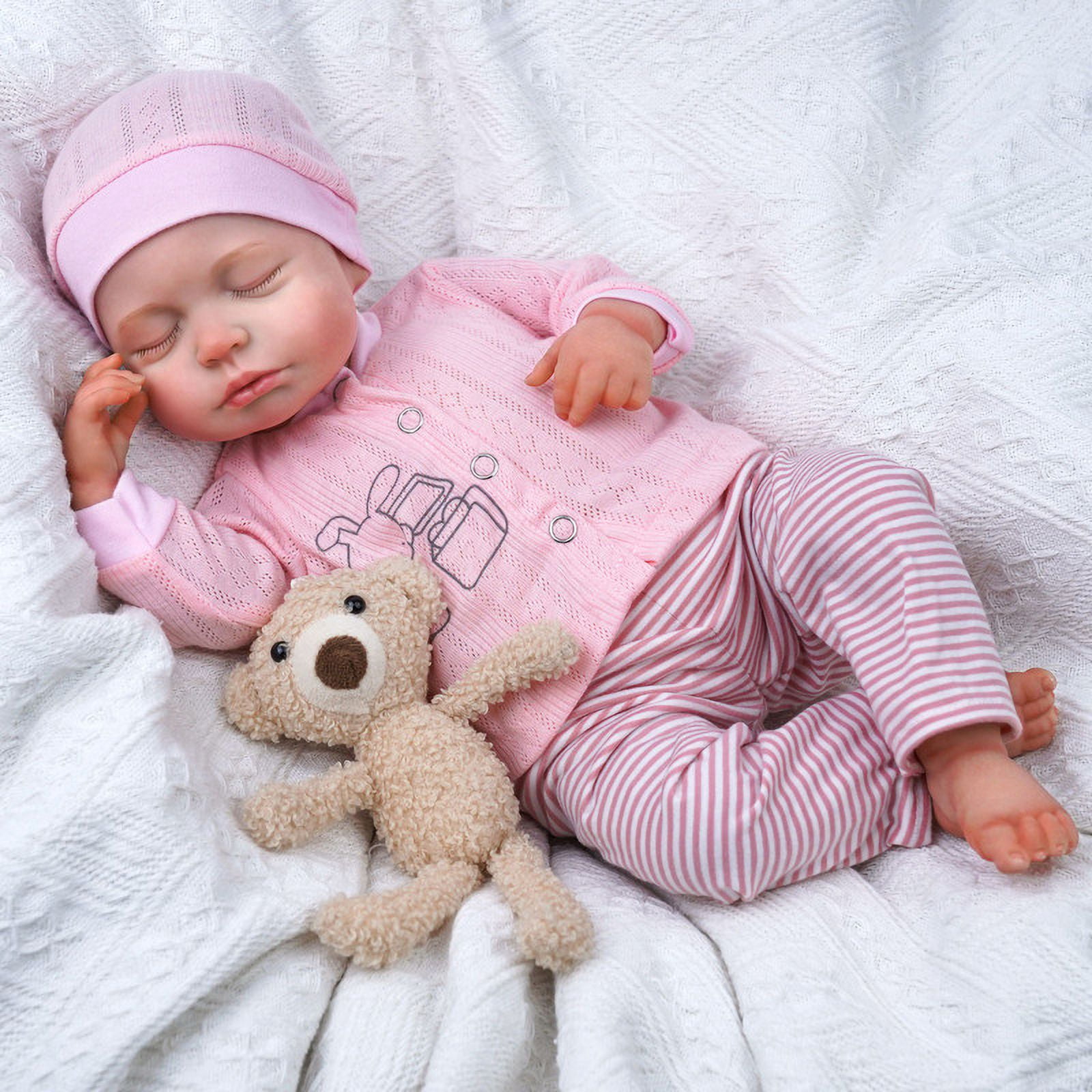 BABESIDE Reborn Baby Dolls, 20 inches Realistic Soft Cloth Body Baby Dolls Toy for Kids Age 3+