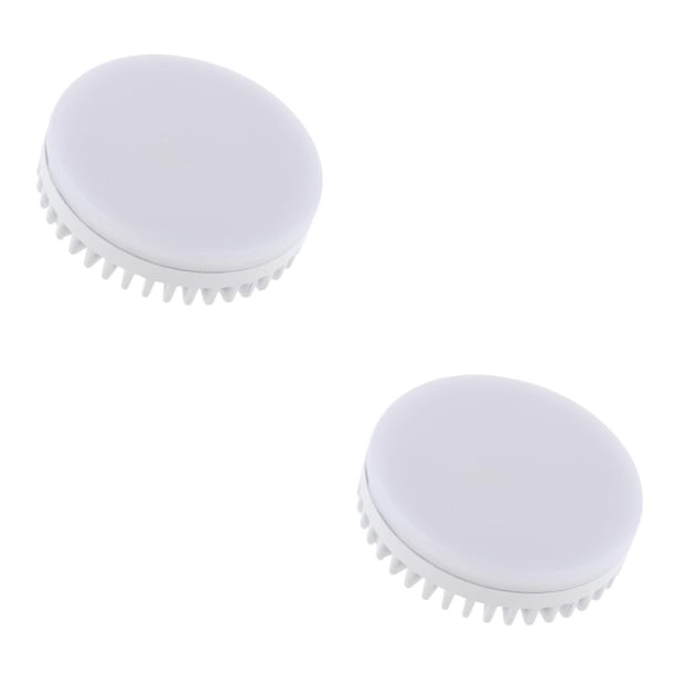 Cateissary GX53 LED superbrillante 2835 SMD para debajo del gabinete, foco de lámpara, blanco cálido, 7W 2piezas Blanco cálido 7W