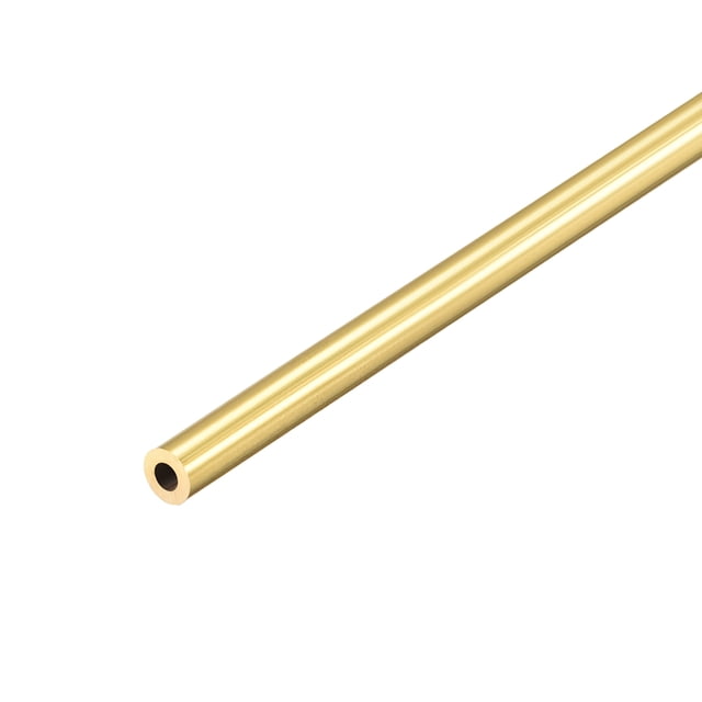 Tubo redondo de latón Uxcell, tuberías sin costura 6 mm x 1.5 mm