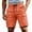 Saffron, variant on Cargo Shorts for Men Twill Knee Length Drawstring Athletic Shorts with Pockets Summer Casual Outdoor Hiking Short, S