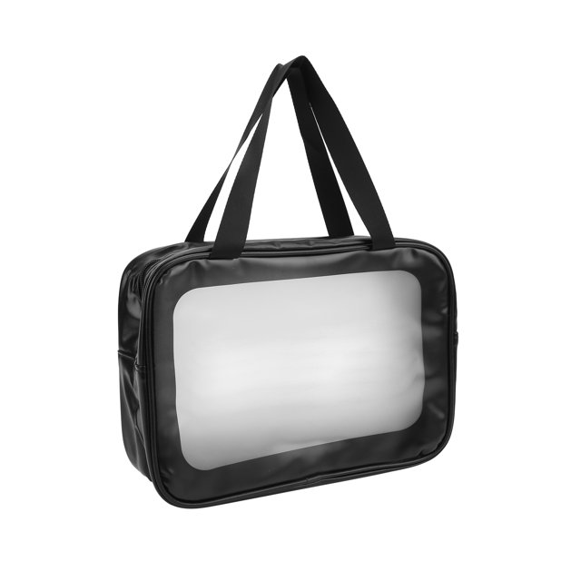 Bolsa de cosméticos transparente, bolsa de almacenamiento de viaje impermeable, bolsa de artículos de tocador transparente, bolsa de almacenamiento de viaje, diseño elevado