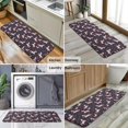 thumbnail image 6 of Dark Blue Cartoon Unicorn Leaf Flower Pattern Kitchen Rug Mat,Kitchen Runner Rugs Non Skid Washable,Decorative Kitchen Floor Mats for Kitchen,Sink,Laundry,17"x47.2", 6 of 7