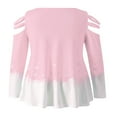 thumbnail image 2 of T-shirt de Noël pour Femmes Manches Longues Col Rond Imprimé Cartoon Elk, 2 of 6