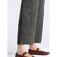 thumbnail image 4 of Free Assembly Women's and Women's Plus High Rise Cropped Cargo Barrel Pants, 26.5" Inseam, Sizes XS-4X, 4 of 5