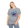 thumbnail image 4 of Cute Funny Cat Lover Heart Shape Karma T-Shirt Unisex Heavy Cotton Tee, 4 of 5