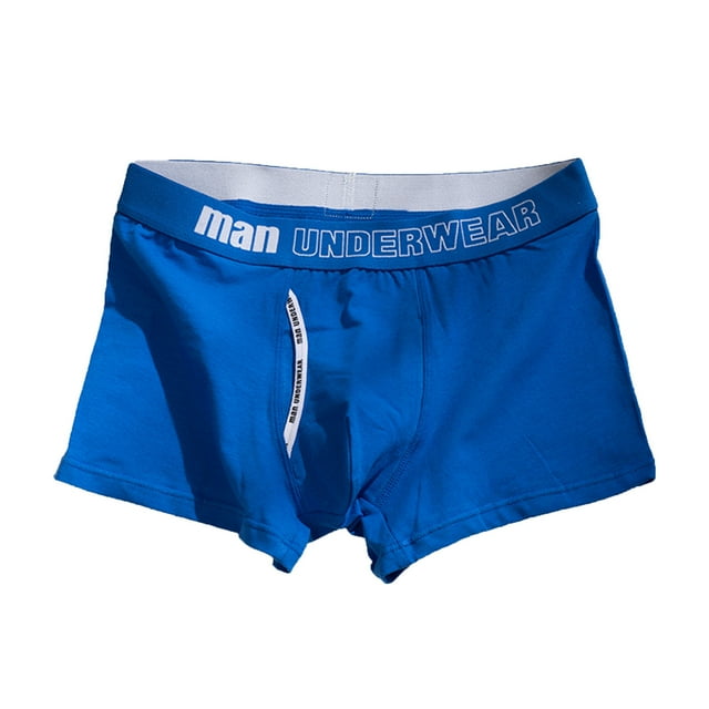 COM1950s Underwear for Men, Boxers for Men, Manunderwear Men Middle Waist Solid Color Letters Split Comfortable Breathable Boxers Underwear, Boxer for Men, Breathable Underwear for Men
