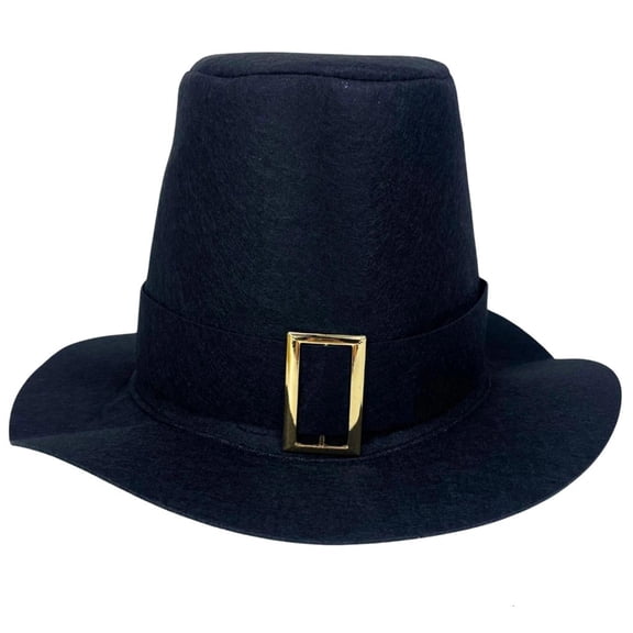 MOMOJIA Wool Pilgrims Hat Easy Care Dust Resistant Top Hat Costume Props Headwear