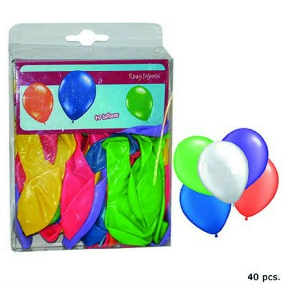 Balloon-Latex-Asst-10"-40 pcs