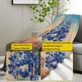 thumbnail image 2 of Bluebonnet Flower Painting Blanket, Artistic Floral Flannel Throw Blankets,Soft Warm Lightweight Cozy Plush Throws for Bedroom Sofa Office Home Decor Gifts for Women Girls 60"x50", 2 of 5