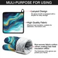 thumbnail image 7 of Teal Gold Marble Kitchen Oven Mitt and Pot Holder Sets 4 Pcs for Baking, Cooking and Grilling, Heat Resistant Up To 392 °F, 7 of 7