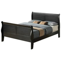 Glory Furniture Louis Phillipe Full Bed in Black Color