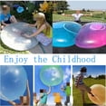 thumbnail image 1 of 热销吹气圆球 透明泡泡球 充气球大光球bubble ball 充气水球玩具as the picture Deng Xun unisex, 1 of 1