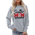 thumbnail image 1 of HUITKMM Sweat à Capuche Blanc pour Femmes, Sweat Imprimé Sans Capuche, Coupe Ample, Décontracté, 1 of 4