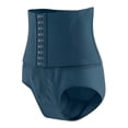 thumbnail image 7 of Women's Body Shaping Shorts Waist Trainer Corset Shapewear Tummy Control Body Shaper Waist Cincher for Women Postpartum Belly Band Wrap With Breathable Smoothing Comfort(Navy,L), 7 of 7