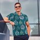 thumbnail image 4 of Balery whiter Snowflake balloons Camisa Polo de Hombre con Estampado, de Manga Corta y Tejido Medio, Camisa Tipo Golf Polo-3X-Large, 4 of 6