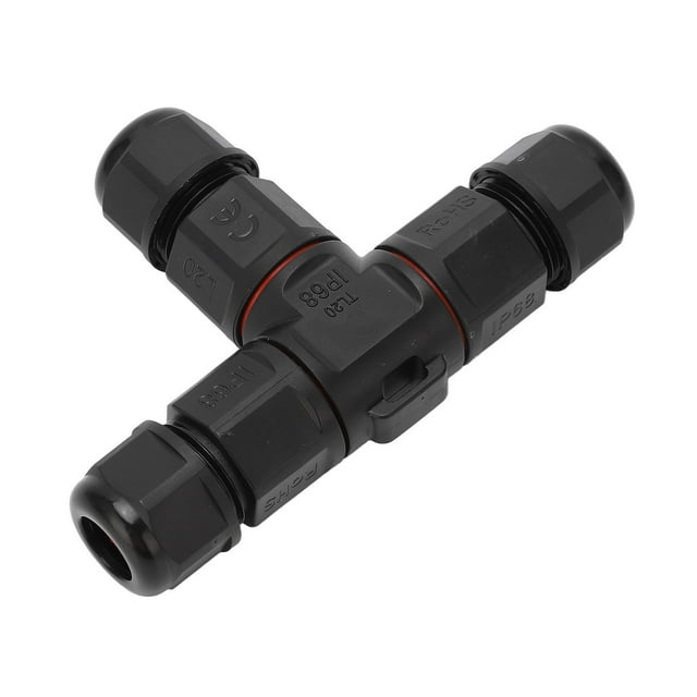 3 Way Junction Box Connector, Screw Crimping IP68 Professional Waterproof 3 Pole Cable Connector Anti Loose For 6-12mm² Wires For Ship Aviation 3 Pin