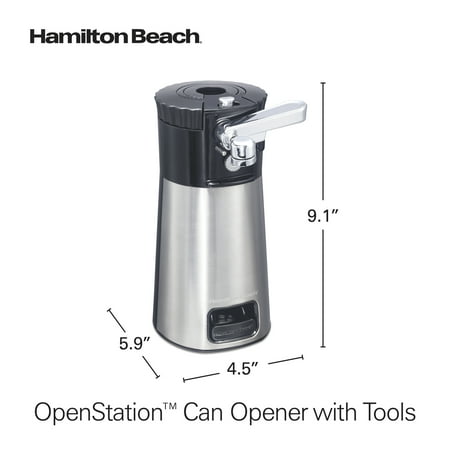 Hamilton Beach - OpenStation Can Opener with Tools - Black