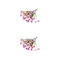 thumbnail image 1 of Bewildely 2X Flores artificiales de plástico para jardín Faux Violet Resistente a los rayos UV Plantas falsas Ramo de simulación resistente al Rosa 2Conjunto, 1 of 6