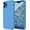 Blue, variant on for iPhone 12 Case, Silicone Upgraded [Camera Protecion] Phone Case with Soft Anti-Scratch Microfiber Lining, 6.1 inch, Kumquat