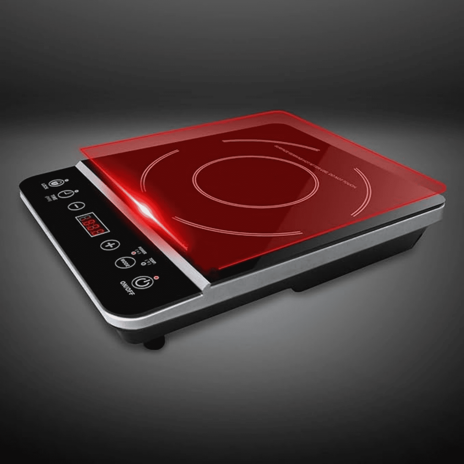 Induction Cooker 1800 Watt, Induction Cooktop, Electric Burner with Stainless Steel Pot 10" 3.5