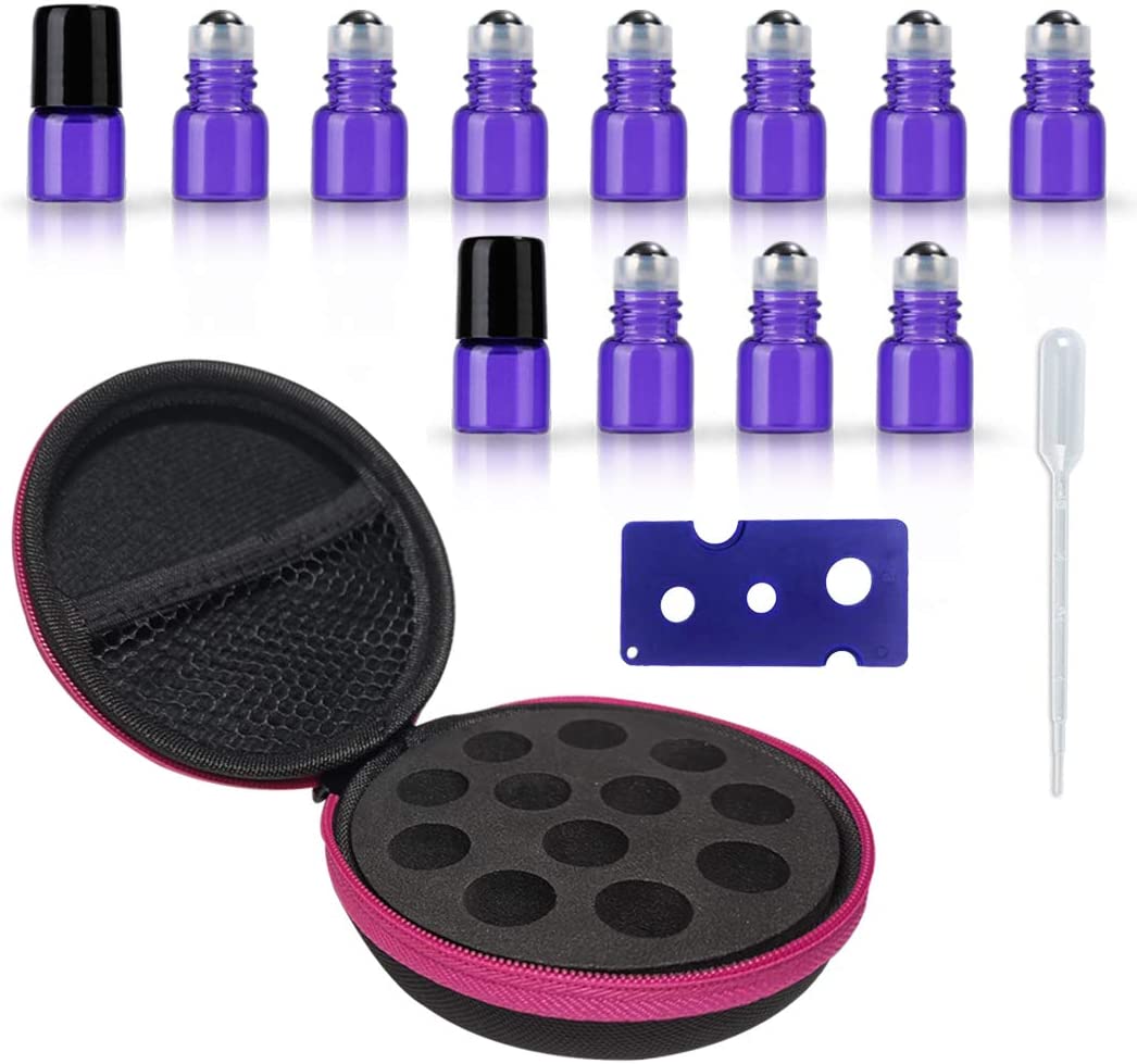 20 Mini Roll-On Flaschen 2 Ml – Mit Metall-Roller Für ätherische Öle, Aromatherapie & Parfüm