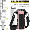 thumbnail image 4 of SHIQI-Laser Cut Tactical Molle Water Bottle Holder, Drawstring Top Closure Sports Water Bottle Pouch Carrier with Shoulder Strap for 0.5L-1L Water Bottle, 4 of 4