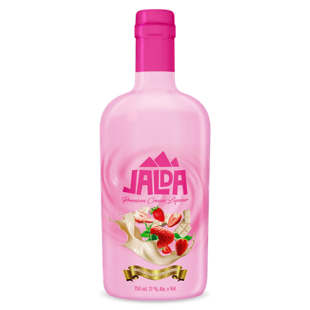 Jalda Premium Cream Liquor White Chocolate & Strawberry 750ml Glass Bottle 17% ABV