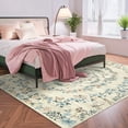 thumbnail image 2 of Garvee 8'x10' Modern Floral Print Area Rug Boho Rugs, Non-Slip Washable Rug Stain Resistant Low Pile Indoor Carpet for Living Room Bedroom Home Decor, Beige, 2 of 8
