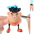 thumbnail image 1 of Juguete antiestrés para arrancar el pelo, juguete Mr Plucky, juguete para hacer estallar espinillas, juguetes para aliviar el estrés, lindo llavero, llavero de mochila, para una adicción a picar y no, 1 of 7