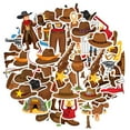thumbnail image 2 of 35pcs-50pcs Rustic Stickers Cowboy Kids Stickers Decals Hat Stickers Wild West Stickers for Laptops Suitcases Fridge, 2 of 9