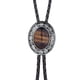 thumbnail image 1 of Bolo Tie para hombres Lazos occidentales con cuero de PU Cordón de cuero Piedra colgante Collar Collar de hombre Corbatas de San Valentín Decoraciones Decoraciones Adornos Tiger Ojo Piedra Noticed AP004543-03, 1 of 6