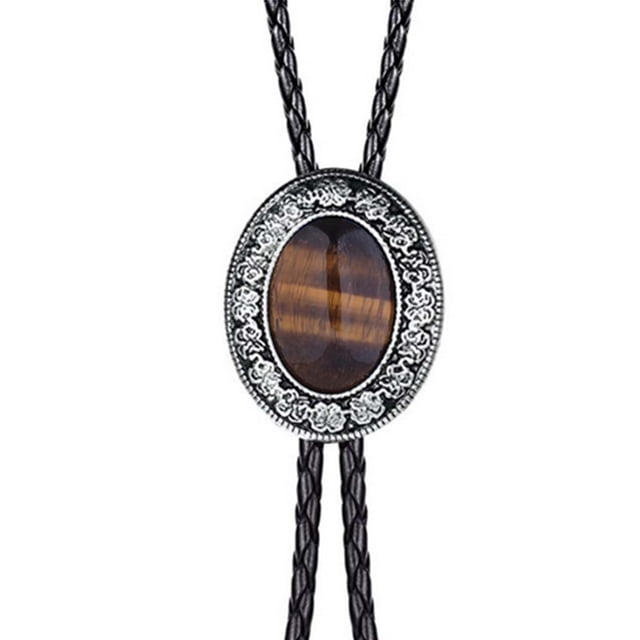 Corbata bolo Qarigey para hombres Collar colgante Regalo San Valentín Piedra de ojo