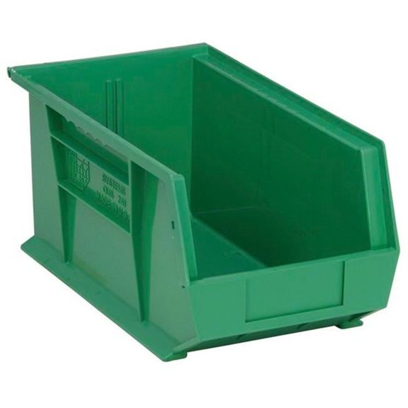Ultra Stack & Hang Bin, Green - 14.75 x 8.25 x 7 in.